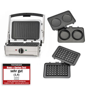 3-in-1 Grill-, Waffel- & Omelette-Maker